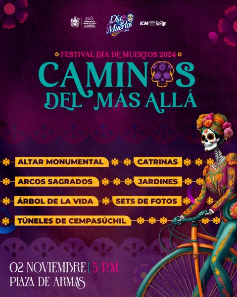 Invita Municipio al Festival Día de Muertos 2024: un día lleno de color, tradición y celebración