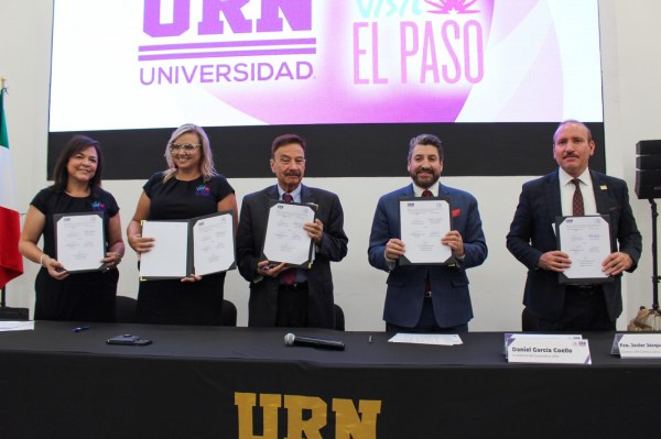 Firman convenio de colaboración la URN y Visit El Paso