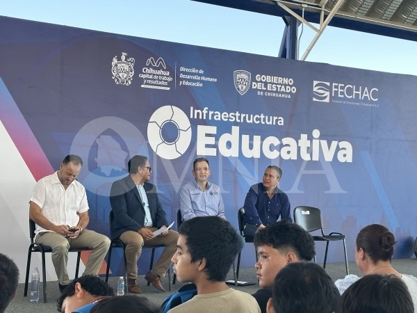 Encabeza Bonilla la entrega de infraestructura a la Telesecundaria Chihuahua