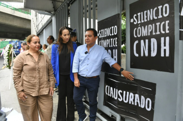 PAN “clausura” la CNDH por violaciones a DDHH de manifestantes que rechazan la reforma al PJF