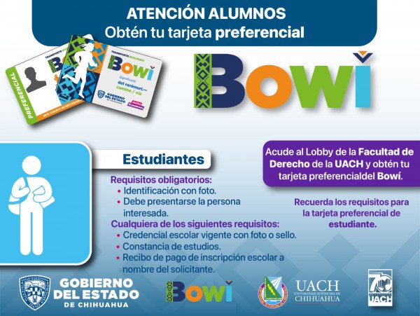 Operará Módulo Temporal de Credencialización del Bowí para Estudiantes en UACH Campus I