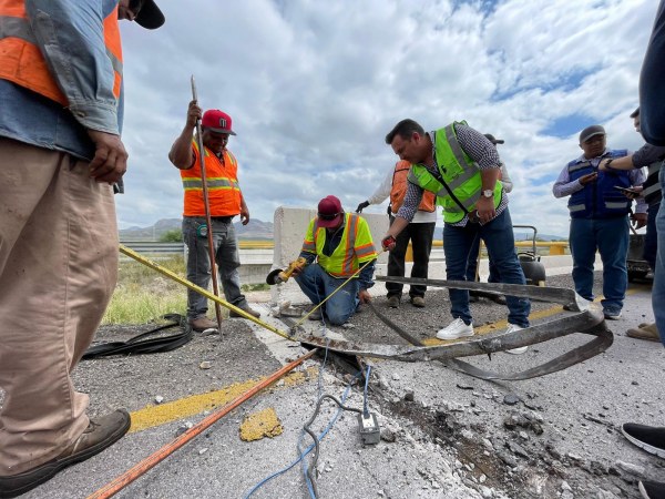 Recorre SCOP tramo Chihuahua-Delicias por reporte de daños