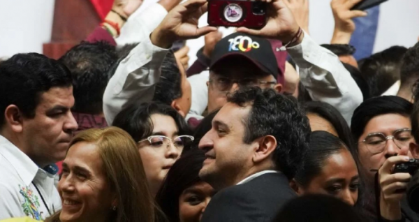 Andy López Beltrán se atribuye la preservación del legado de AMLO tras concluir su sexenio, en el polémico discurso que dio en el Congreso de Morena