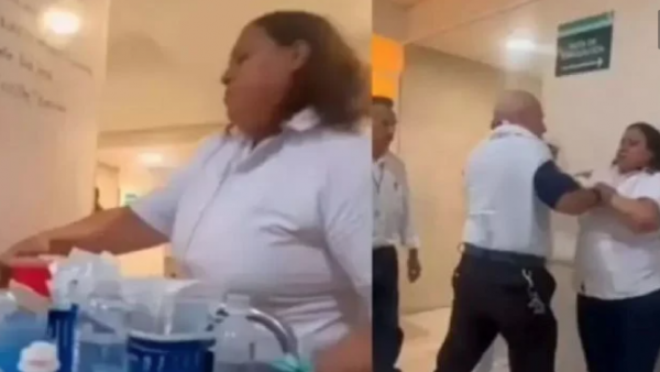 Enfermera del IMSS en Ciudad Juárez agrede a compañeros con jeringas contaminadas (video)