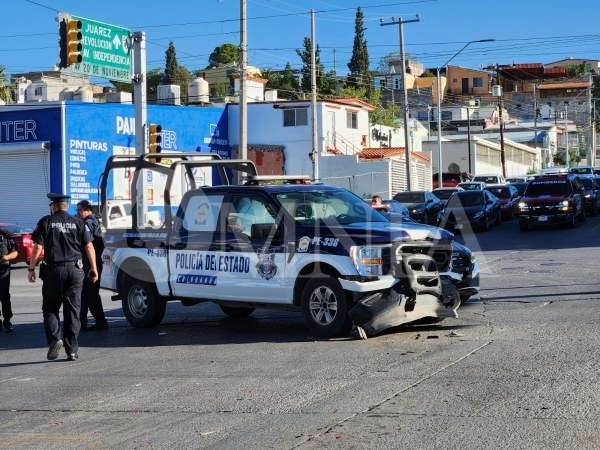 Encontronazo en Pacheco y 20 de Noviembre deja 2 lesionados y cuantiosos daños