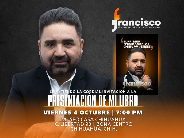 Francisco Sánchez presentará su libro este viernes 4 de octubre