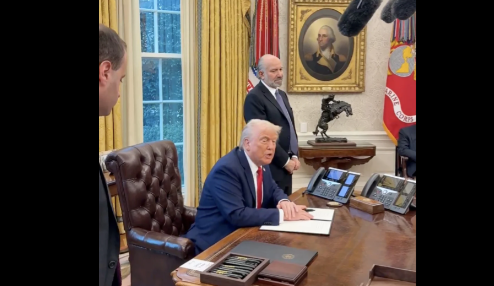 “Sheinbaum me agrada mucho pero...” Trump insiste en que nadie está exento de aranceles (Video)