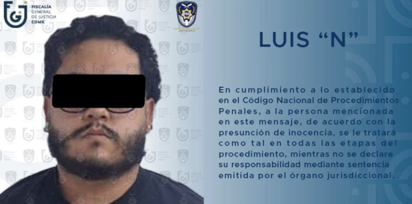 Cae Luis “N” de “Los Mendoza”, feminicida y objetivo prioritario de la FGJCDMX