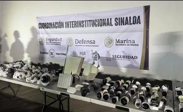 Fuerzas federales retiran 233 cámaras clandestinas en Culiacán