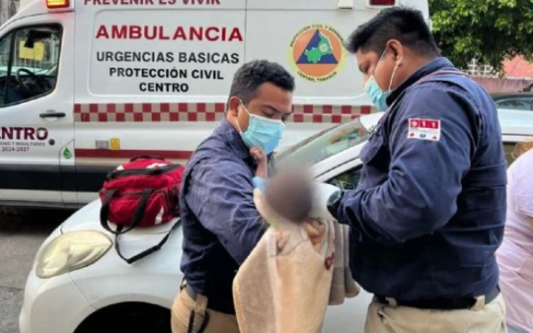 Abandonan a bebé de tres meses en calles de Villahermosa, Tabasco