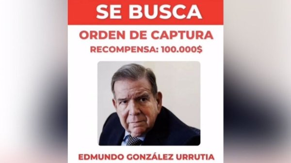 Gobierno de Maduro ofrece recompensa de 100 mil dólares por información sobre el opositor Edmundo González