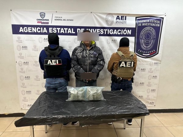 Detiene AEI a masculino por posesión de marihuana en la colonia Bella Vista