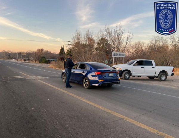 Operativo de la AEI en la vía corta Parral Chihuahua para brindar seguridad a los viajeros