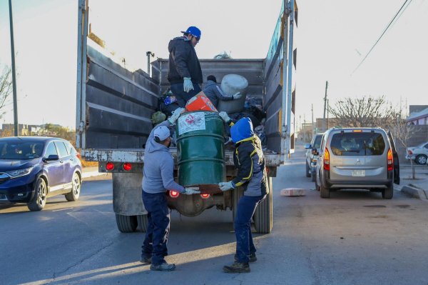 Anuncian rutas de recolección de basura para este miércoles en Delicias