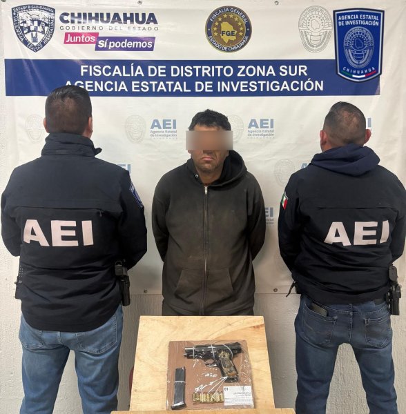 Aprehende AEI a presunto homicida de dos masculinos en taller de Parral