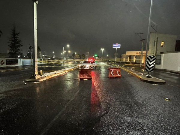 Cierran puentes en Delicias por congelamiento del pavimento