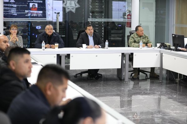 Encabeza el Presidente Pérez Cuéllar reunión semanal de seguridad