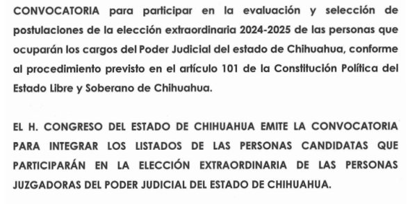 Publican en Periódico Oficial  la convocatoria para elección de jueces y magistrados locales, registros comienzan el 13 de enero