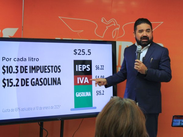 Por cada litro de gasolina, el gobierno de Morena te roba 10.3 pesos en impuestos: Francisco Sánchez