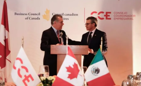 Empresarios de México y Canadá acuerdan trabajar unidos