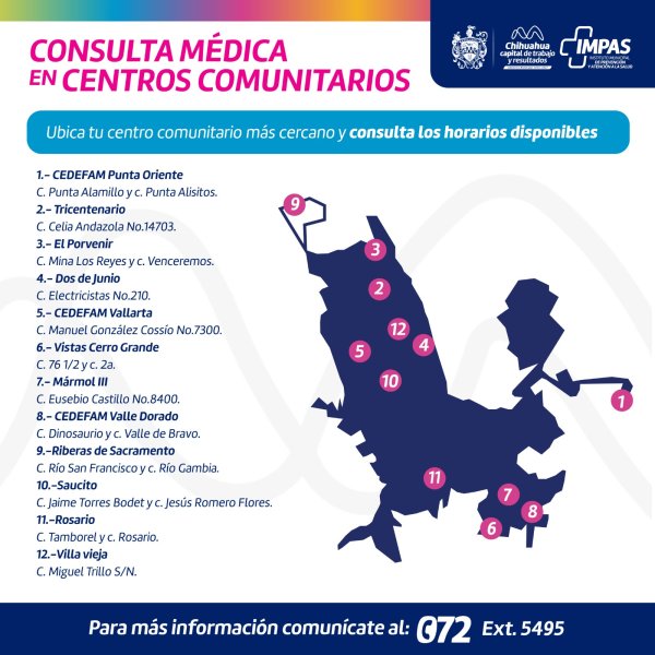 Ofrece IMPAS atención médica en 12 centros comunitarios