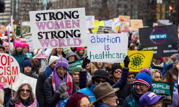 Una reducida «Marcha de las Mujeres» clama contra Trump en favor de sus derechos