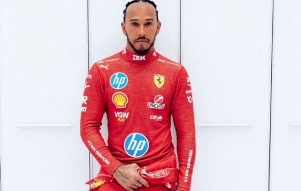 Lewis Hamilton por fin se viste de rojo y rueda el monoplaza de Ferrari por primera vez