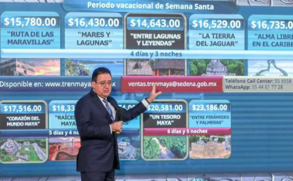 Tren Maya anuncia paquetes vacacionales para Semana Santa 2025