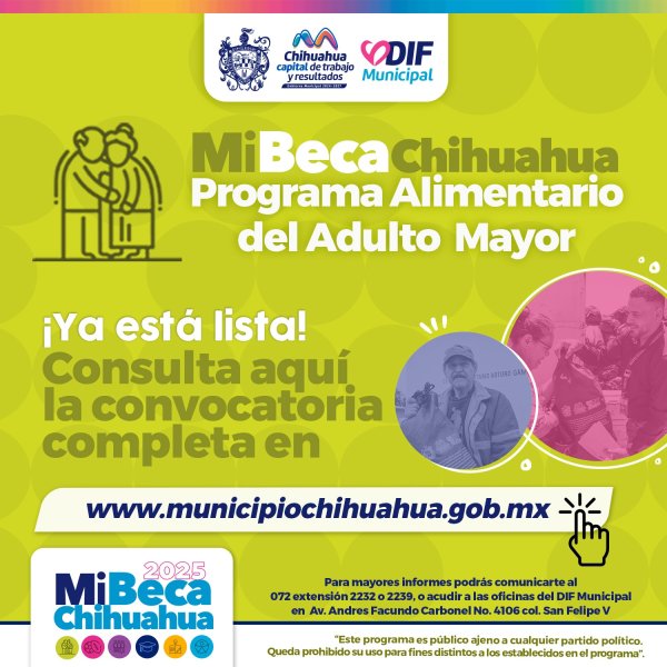 Por iniciar recepción de documentos para Programa Alimentario del Adulto Mayor 2025: DIF Municipal