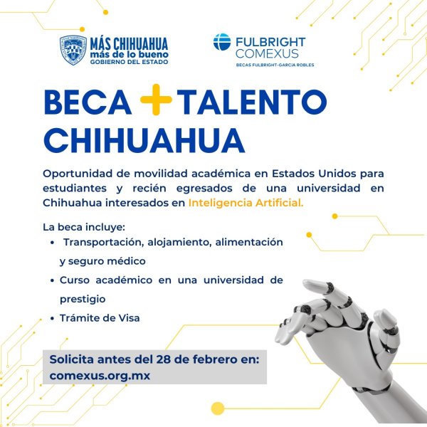 Lanza Gobierno del Estado y Comexus programa Becas + Talento Chihuahua