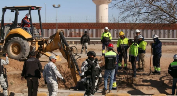 Empiezan trabajos para sellar el túnel clandestino que conectaba a Ciudad Juárez con El Paso