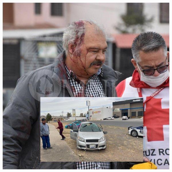 Taxista se queda dormido y vuelca en la Nogales