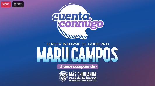 Sigue aquí el Tercer Informe de Gobierno de Maru Campos