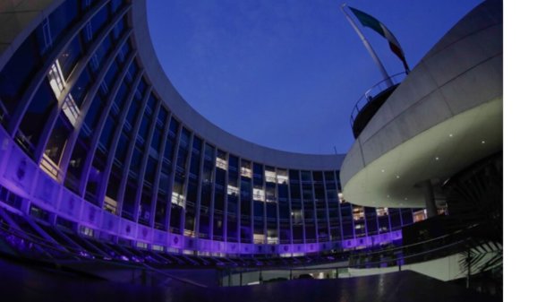 Senado de la República se ilumina de morado por el Día Internacional de la Mujer