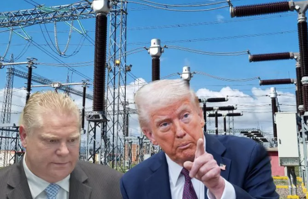 Ontario aplica tarifa de 25 por ciento a electricidad para Estados Unidos