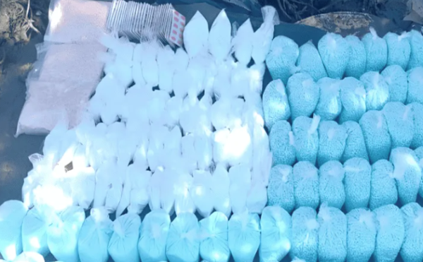 Aseguran pastillas de fentanilo y metanfetamina en Sinaloa