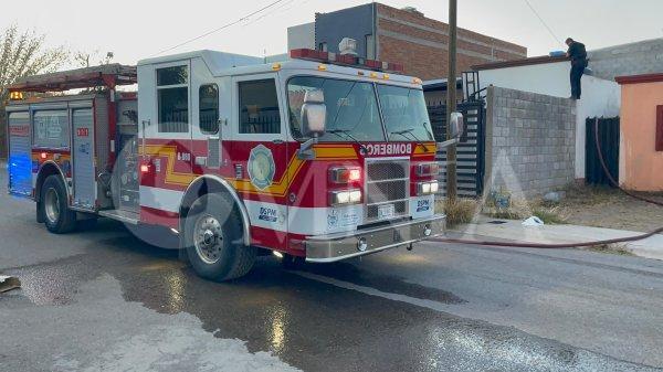 Reportan incendio en casa deshabitada en la colonia Los Olivos